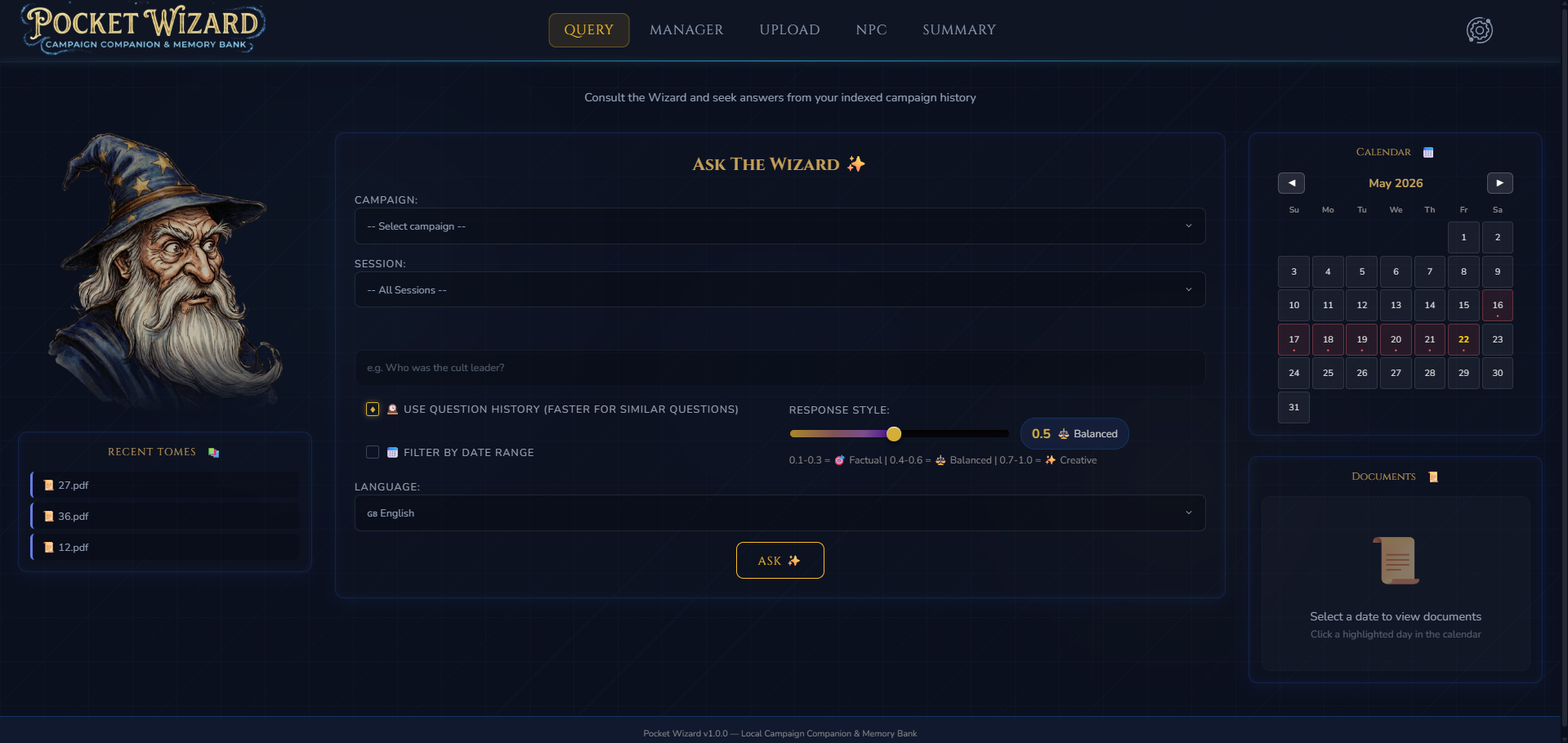 Ask the Wizard